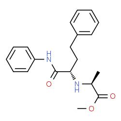 L-Alanine,N-[(1S)-3-phenyl-1-[(phenylamino)carbonyl]propyl]-,methylester(9CI)结构式