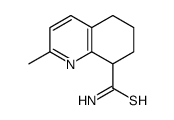 2-methyl-5,6,7,8-tetrahydroquinoline-8-carbothioamide结构式