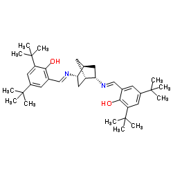 (1S,2S,4S,5S)-2,5-双(3,5-二叔丁基-2-羟基苯亚甲基氨基)双环[2.2.1]庚烷图片