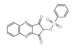 (1,3-dioxopyrrolo[3,4-b]quinoxalin-2-yl) benzenesulfonate结构式