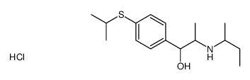 2-(butan-2-ylamino)-1-(4-propan-2-ylsulfanylphenyl)propan-1-ol,hydrochloride Structure