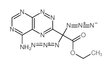 [(5-amino-2,4,7,9,10-pentazabicyclo[4.4.0]deca-1,3,5,7,9-pentaen-8-yl)-ethoxycarbonyl-(iminoazaniumylideneamino)methyl]imino-imino-azanium structure