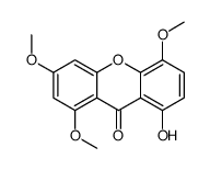 8-hydroxy-1,3,5-trimethoxyxanthen-9-one Structure