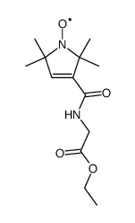 ethyl N-<1-oxy-2,2,5,5-tetramethylpyrroline-3-carbonyl>glycinate Structure