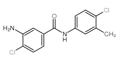 3-amino-4-chloro-N-(4-chloro-3-methylphenyl)benzamide Structure