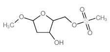 5-methoxy-2-(methylsulfonyloxymethyl)oxolan-3-ol picture