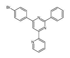 4-(4-bromophenyl)-2-phenyl-6-pyridin-2-ylpyrimidine Structure