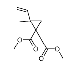 dimethyl 2-ethenyl-2-methylcyclopropane-1,1-dicarboxylate结构式