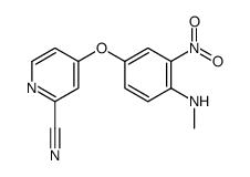 2-Pyridinemethanol, 4-[4-(methylamino)-3-nitrophenoxy]- Structure