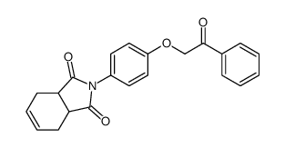 2-(4-phenacyloxyphenyl)-3a,4,7,7a-tetrahydroisoindole-1,3-dione结构式