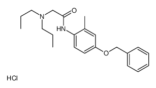 2-(dipropylamino)-N-(2-methyl-4-phenylmethoxyphenyl)acetamide,hydrochloride结构式