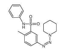 2-methyl-N-phenyl-5-(piperidin-1-yldiazenyl)benzenesulfonamide Structure