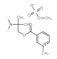 [2-(dichloroamino)-2-methyl-propyl] 1-methylpyridine-5-carboxylate; sulfooxymethane结构式