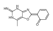 6-(5-amino-7-methyl-3H-[1,3]oxazolo[4,5-d]pyrimidin-2-ylidene)cyclohexa-2,4-dien-1-one Structure