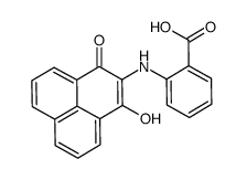 2-[(1-hydroxy-3-oxophenalen-2-yl)amino]benzoic acid结构式