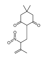 5,5-dimethyl-2-(3-methyl-2-nitrobut-3-enyl)cyclohexane-1,3-dione结构式