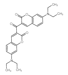 3,3'-Carbonylbis(7-diethylaminocoumarin) structure