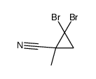 2,2-Dibromo-1-methylcyclopropanecarbonitrile structure