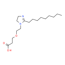 3-[2-[(4,5-Dihydro-2-nonyl-1H-imidazol)-1-yl]ethoxy]propanoic acid picture