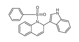 1-(benzenesulfonyl)-2-(1H-indol-3-yl)-2H-quinoline Structure