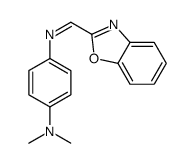 4-(1,3-benzoxazol-2-ylmethylideneamino)-N,N-dimethylaniline Structure