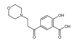 2-hydroxy-5-(3-morpholin-4-ylpropanoyl)benzoic acid结构式