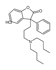 dibutyl-[3-(2-oxo-3-phenyl-1-benzofuran-3-yl)propyl]azanium,chloride结构式