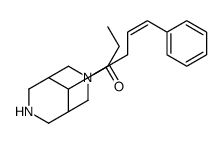 1-[3-(3-Phenyl-2-propenyl)-3,9-diazabicyclo[3.3.1]nonane-9-yl]-1-propanone结构式