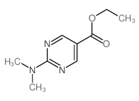 5-Pyrimidinecarboxylicacid, 2-(dimethylamino)-, ethyl ester结构式