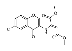 (E)-2-(6-Chloro-4-oxo-4H-chromen-3-ylamino)-but-2-enedioic acid dimethyl ester Structure