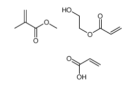 2-hydroxyethyl prop-2-enoate,methyl 2-methylprop-2-enoate,prop-2-enoic acid Structure