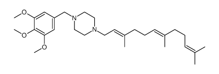 1-(3,4,5-Trimethoxybenzyl)-4-(3,7,11-trimethyl-2,6,10-dodecatrienyl)piperazine structure