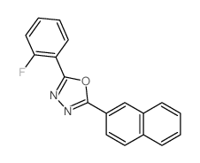 2-(2-Fluorophenyl)-5-(2-naphthyl)-1,3,4-oxadiazole Structure