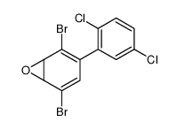 2,5-dibromo-4-(2,5-dichlorophenyl)-7-oxabicyclo[4.1.0]hepta-2,4-diene结构式