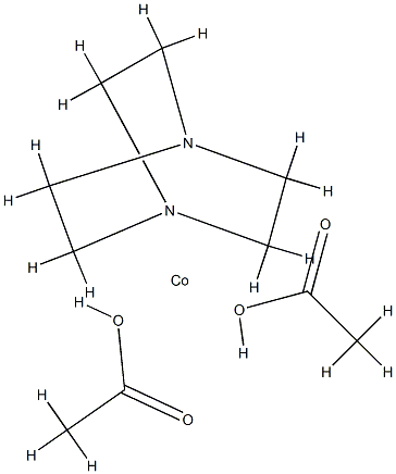 di(acetato-O)(1,4-diazabicyclo[2.2.2]octane-N1)cobalt结构式