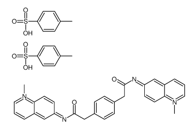 4-methylbenzenesulfonate,N-(1-methylquinolin-1-ium-6-yl)-2-[4-[2-[(1-methylquinolin-1-ium-6-yl)amino]-2-oxoethyl]phenyl]acetamide结构式