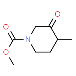 1-Piperidinecarboxylic acid,4-methyl-3-oxo-,methyl ester structure