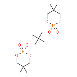 2,2'-[(2,2-dimethylpropane-1,3-diyl)bis(oxy)]bis[5,5-dimethyl-1,3,2-dioxaphosphorinane] 2,2'-dioxide结构式