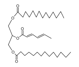 1,3-Dimyristoyl-2-<(E,E)-sorboyl>glycerol Structure