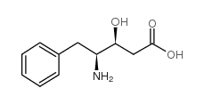 (3s,4s)-4-amino-3-hydroxy-5-phenylpentanoic acid Structure