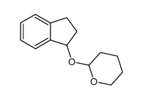 2-((2,3-dihydro-1H-inden-1-yl)oxy)tetrahydro-2H-pyran结构式