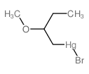 bromo(2-methoxybutyl)mercury Structure