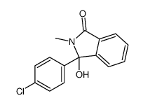 3-(4-chlorophenyl)-3-hydroxy-2-methylisoindol-1-one结构式