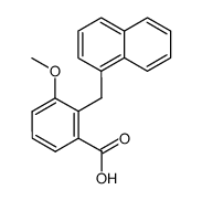 3-methoxy-2-[(1-naphthyl)methyl]benzoic acid Structure