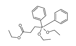 ethyl 3-[diethoxy(diphenyl)-λ5-phosphanyl]propanoate Structure