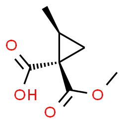 1,1-Cyclopropanedicarboxylicacid,2-methyl-,monomethylester,cis-(9CI) picture