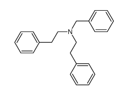 N-benzyl-N-phenylethyl-2-phenylethanamine结构式