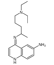 6-Amino-4-((4-(diethylamino)-1-methylbutyl)amino)quinoline diphosphate结构式
