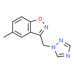 1,2-Benzisoxazole,5-methyl-3-(1H-1,2,4-triazol-1-ylmethyl)-(9CI) structure