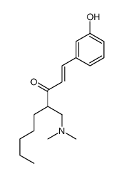 4-dimethylaminomethyl-1-(3-hydroxyphenyl)-1-nonen-3-one Structure